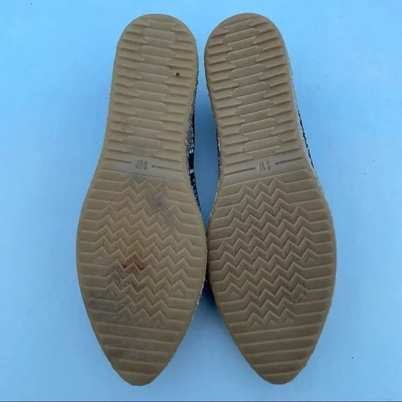 Stuart Weitzman Catalan Snake Print Leather Slip on Espadrille Natural Color - Picture 8 of 9